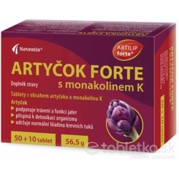 ARTIČOKA FORTE cu monacolin K 1×60 tbl, supliment alimentar