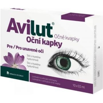 AVILUT Picături pentru ochi 10×0,5 ml, ameliorare oculară