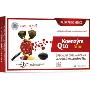 Barny's Coenzima Q10 dual 60 mg 1×30 cps, supliment alimentar