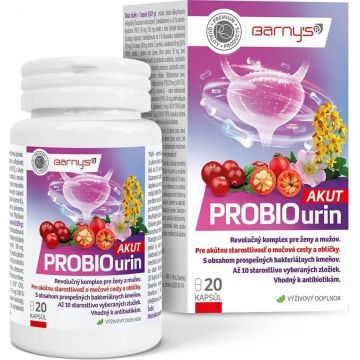 Barny's® PROBIOurin AKUT 1×20 cps, o soluție revoluționară pentru iritația acută a tractului urinar inferior și a rinichilor