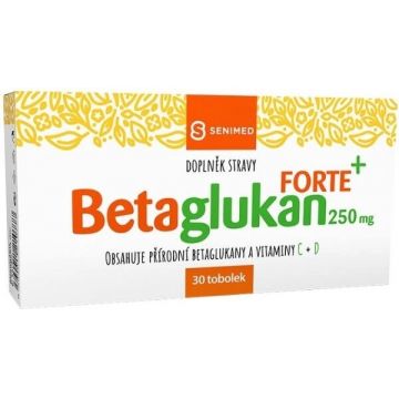 Betaglucan Forte+ 250mg tob.30 1×30 tbl, supliment alimentar