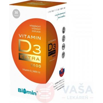 BIOMIN Vitamina D3 EXTRA 1x30 cps, supliment alimentar