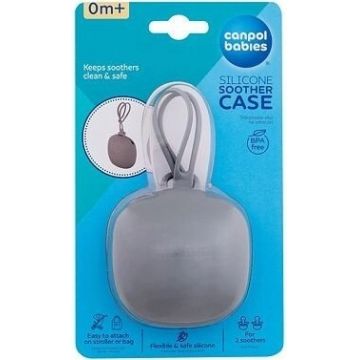 Canpol copii silicon suzetă capac gri 1×1pc, suzetă capac