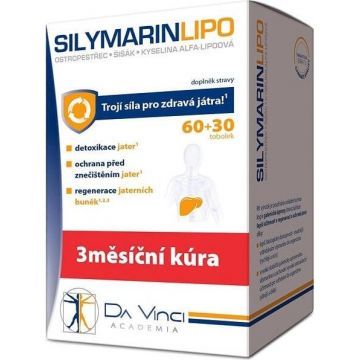 DA VINCI Silymarin LIPO 60+30 tbl 1×60+30 tbl, supliment alimentar