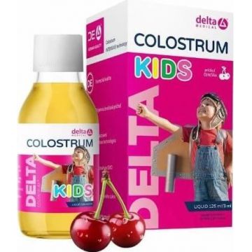 DELTA COLOSTRUM KIDS Cherry lichid 125ml 1×125 ml