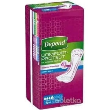 DEPEND EXTRA 1×10 buc, tampoane pentru incontinență