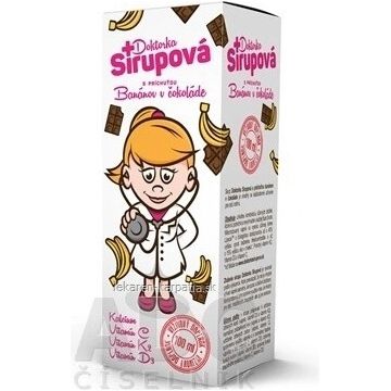 Doctor Syrup sirop de calciu 1×100 ml, aromă de ciocolată și banane