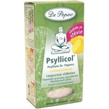 DR. POPOV PSYLLICOL CITRON 1×100 g, fibre solubile