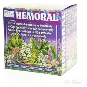 Șervețele umede FYTO HEMORAL 1×20 buc, șervețele umede