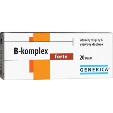 GENERICA B-complex forte 1×20 tbl, B-complex