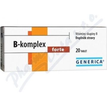 GENERICA B-complex forte plus 1×20 tbl, B-complex