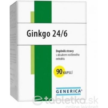 GENERICA Ginkgo 24/6 1×90 cps, supliment alimentar