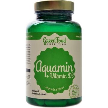 GreenFood Nutrition Aquamin Calcium + Vit D3 60cps 1×60 cps