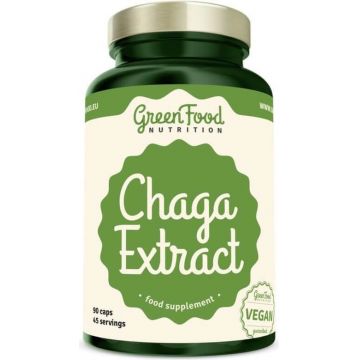 GreenFood Nutrition Chaga Extract 1×90 cps, supliment alimentar