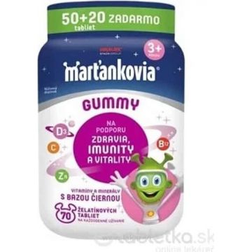 Gummy marțian cu boabe de soc negru 50+20tbl. 1×50 tbl + 20 tbl, supliment alimentar