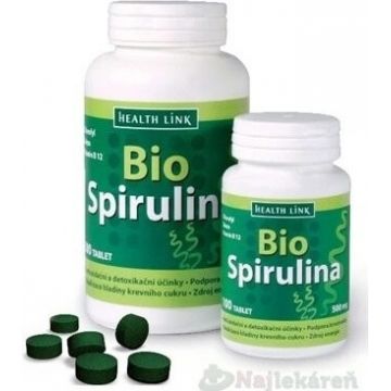 Health Link SPIRULINA BIO 1×100 tbl, spirulină
