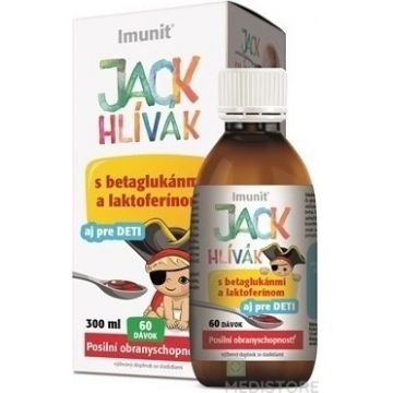 HLIVA JACK JACK SIRUP Glucani, Lactoferrin-Immune 1×300 ml, sirop pentru copii (60 doze)