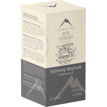 Hrotlife Ciupercă de stridie cu vitamina C 1×60 cps, supliment alimentar