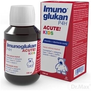 Immunoglucan P4H ACUTE KIDS 1×100 ml, susținerea imunității