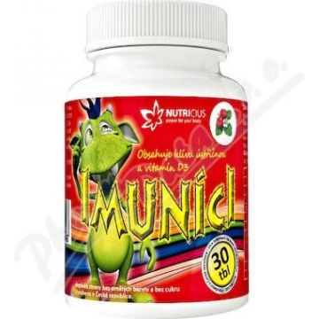 IMUNICI Ciupercă de stridii cu vitamina D3 pentru copii 1×30 tbl, vitamina D3