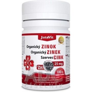 JutaVit Organic Zinc 25 mg 1×100 tbl, supliment alimentar