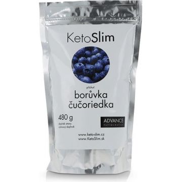 KetoSlim, aromă de ciocolată 480 g - shake proteic 1×480 g, supliment nutritiv