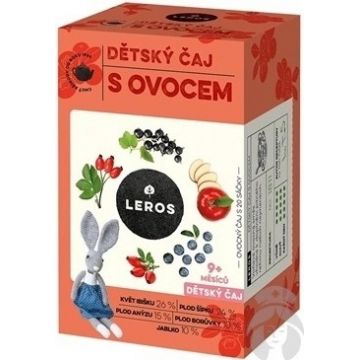 LEROS Ceai pentru copii cu fructe 20×2 g, ceai
