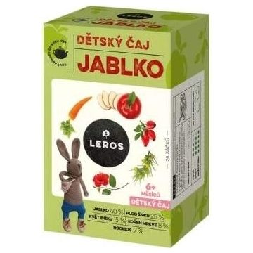 LEROS Ceai pentru copii - măr 20×2 g, ceai