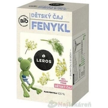 LEROS ORGANIC CHILDREN'S TEA FENICEL 20×1,5g, ceai