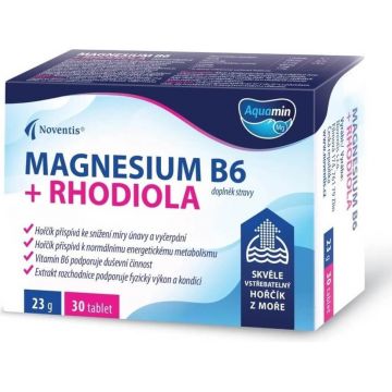 MAGNEZIU B6 + RHODIOLA 1×30 tbl, magneziu foarte absorbabil din mare