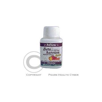 MedPharma BETAKAROTEN 25.000 m.j.+Pantenol+PABA 1×37 cps, supliment alimentar
