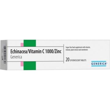 MedPharma ECHINACEA 50 mg + Vitamina C + Zinc 1×20 tbl