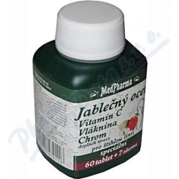 MedPharma MĂR COCOACĂ, VIT C, FIBRE, CROMIU 1×67 tbl, MĂR COCOACĂ, VIT C, FIBRE, CROMIU