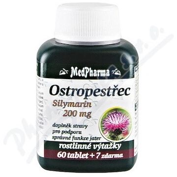 MedPharma Thistle Silymarin 200 mg 1×67 tbl, supliment alimentar
