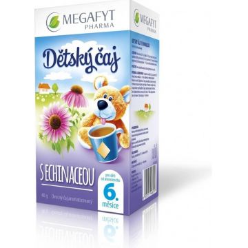 MEGAFYT Ceai pentru copii cu ECHINACEA 20×2 g (40 g), ceai de fructe și plante