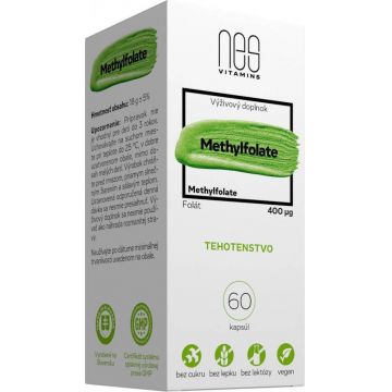 nesVITAMINS Metilfolat 400 µg 1×60 cps, supliment alimentar