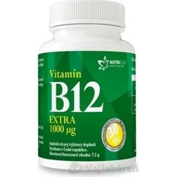 NUTRICIUS Vitamina B12 EXTRA 1000 μg 1×30 tbl, vitamina B12