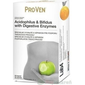 Pro-Ven Acidophilus & Bifidus 1×30 cps, supliment alimentar
