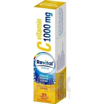 Revital vitamina C 1000 mg efervescent 1×20 tbl, vitamina C
