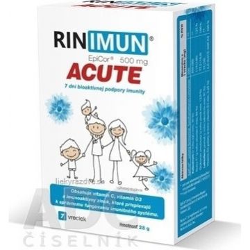 RINIMUN ACUTE 1×7 buc, pliculețe, 7 zile de susținere a imunității bioactive