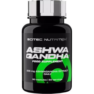 Scitec Nutrition Ashwagandha 1×60 cps, supliment alimentar
