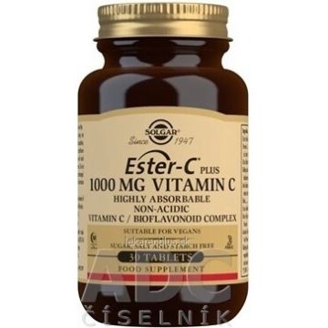 Solgar Ester-C plus 1000 mg Vitamina C neacidă cu complex bioflavonoid 30 capsule 1×30 tbl, supliment alimentar