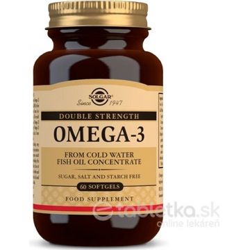 Solgar Omega-3 Double Strength Cold Water Fish Oil 60 capsule 1×60 tbl