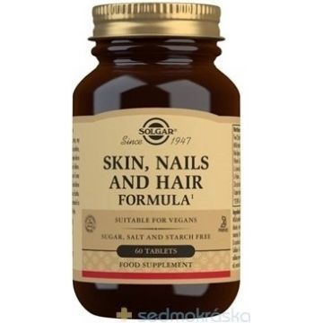 Solgar Skin, Nails & Hair Formula pentru piele, păr și unghii 60 comprimate 1×60 tbl, supliment nutritiv