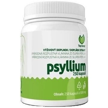 Top Green Psyllium 1×250 cps, supliment alimentar