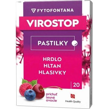 VIROSTOP Pastiluțe - fructe de pădure 1×20 buc, pastiluțe împotriva gripei