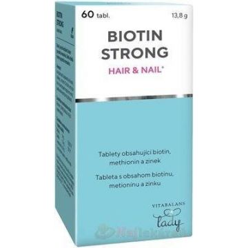 Vitabalans BIOTIN STRONG HAIR&NAIL 1×60 tbl, supliment alimentar