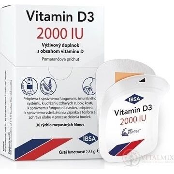 VITAMIN D3 IBSA 2000 UI 1×30 buc, supliment alimentar