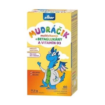 VITAR MUDráčik multivitamine cu cătină de mare 1×60 tbl, aromă amestec de pădure