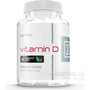 Zerex Vitamina D 1000 UI 1×60 tbl, supliment alimentar